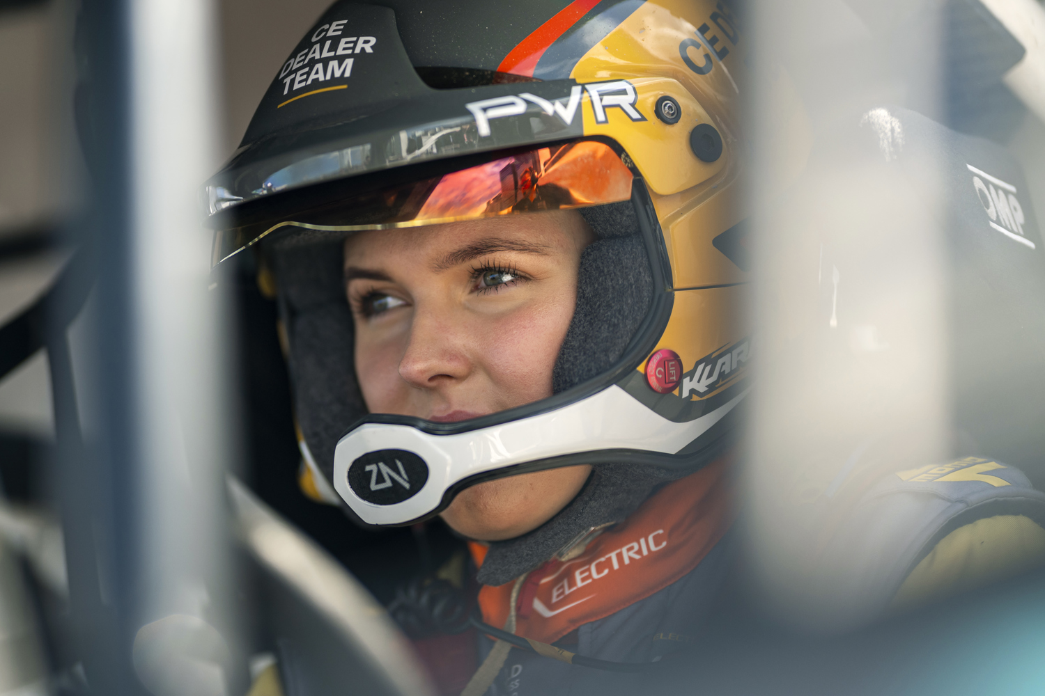Klara Andersson, förare i CE Dealer Team by Volvo Construction Equipment i rallycross-VM (FIA World Rallycross Championship)