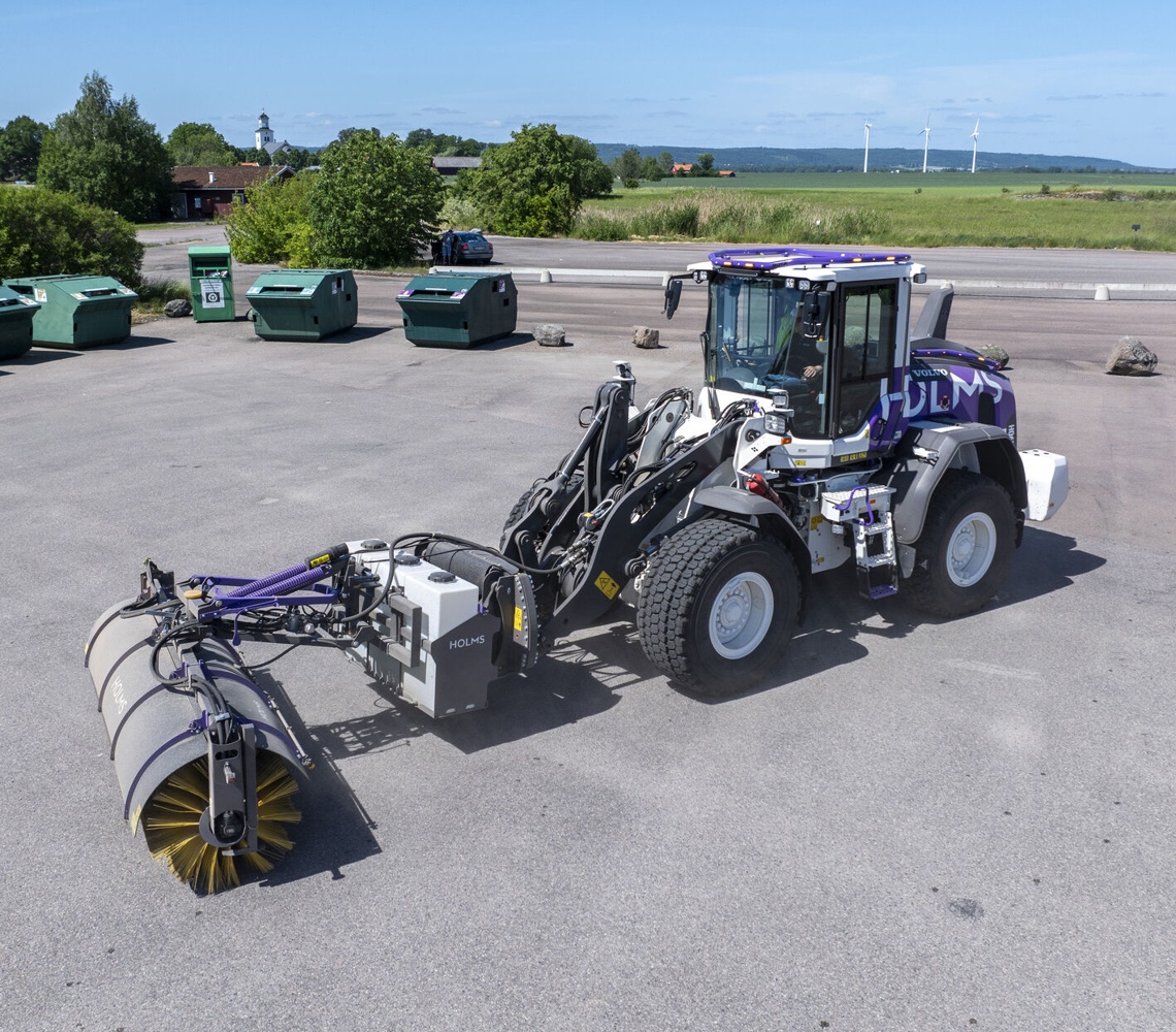 Volvo L90H med Holms sopvals