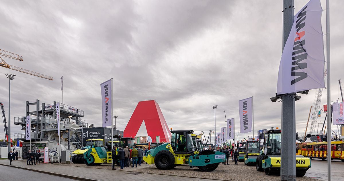 Ammann Group st&auml;ller ut p&aring; Bauma 2025 i M&uuml;nchen, Tyskland den 7-13 april.