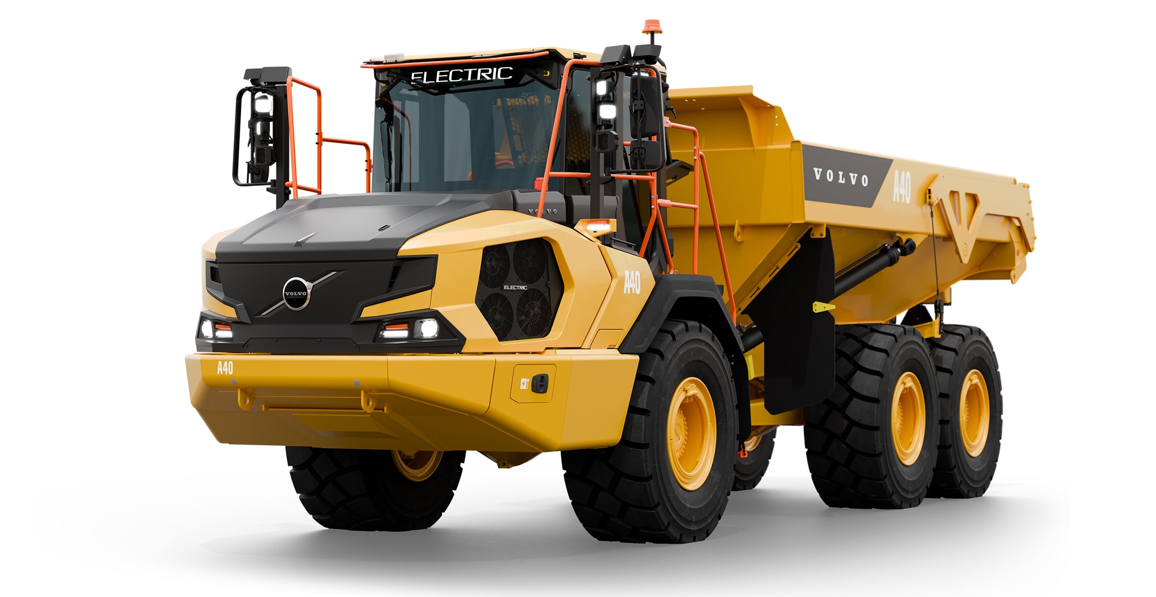 Volvo A40 Electric dumper - ramstyrd eldriven dumper fr&aring;n Volvo hos Swecon.