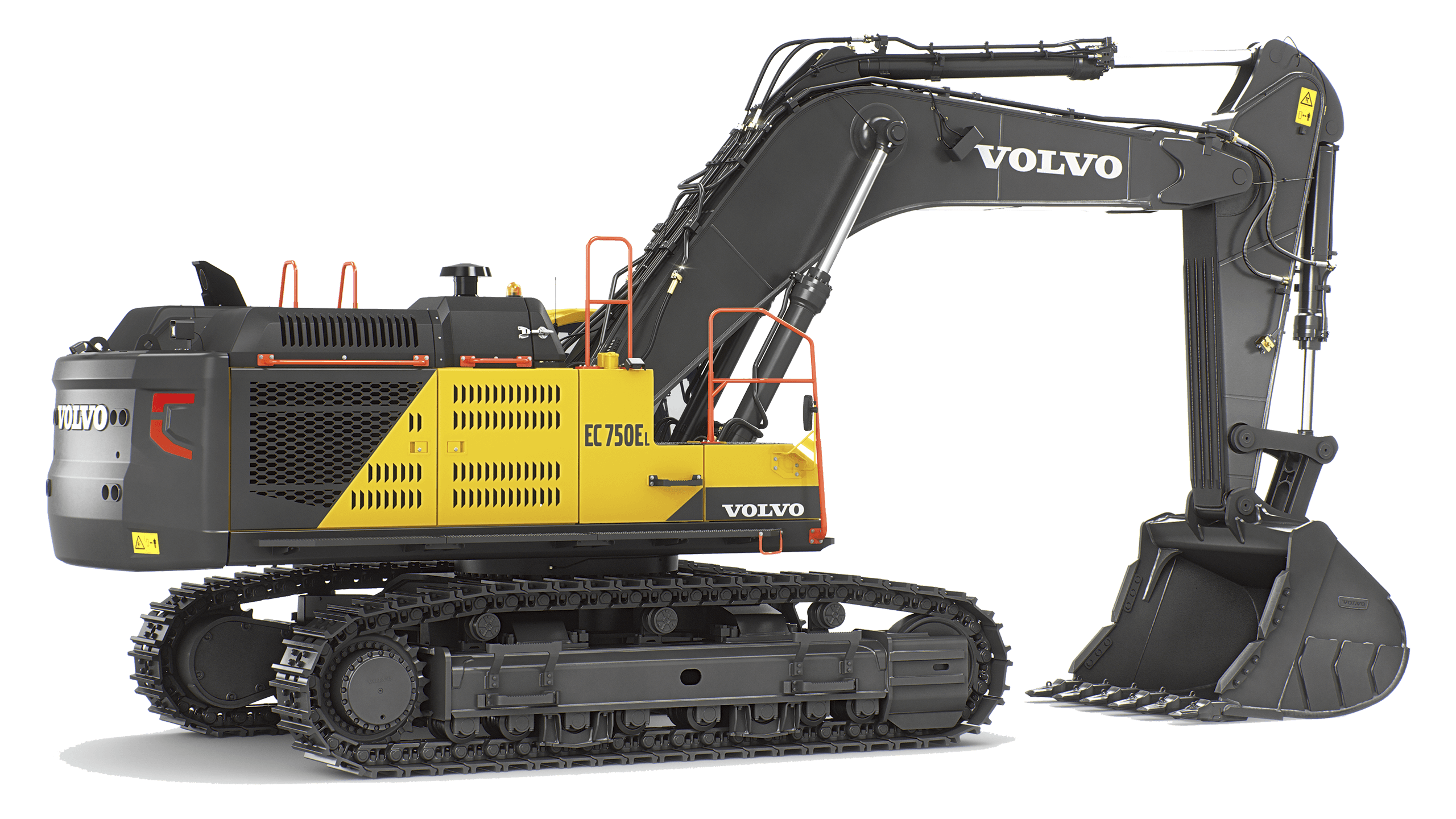 Volvo EC750E gr&auml;vmaskin - uppdaterad