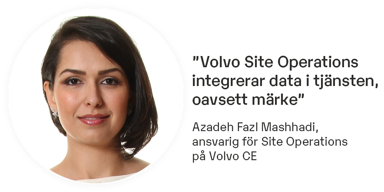 Azadeh Fazl Mashhadi, ansvarig f&ouml;r Site Operations p&aring; Volvo CE.