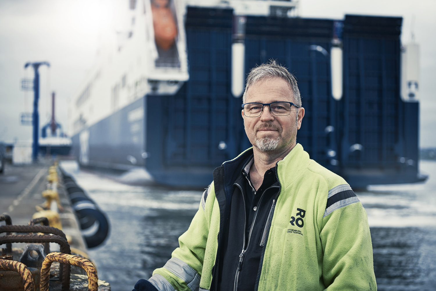G&ouml;ran Dittmer, teknisk chef p&aring; Gothenburg RoRo Terminal