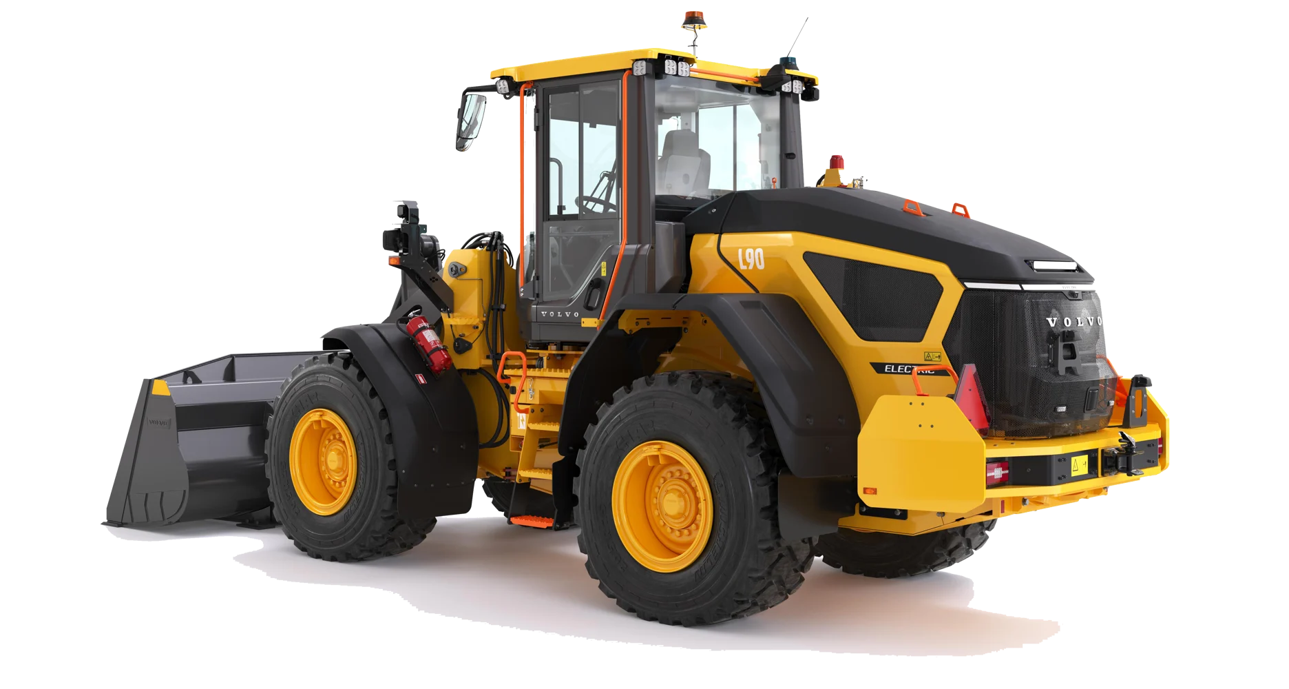 Volvo L90 Electric - elektrisk hjullastare eldriven lastmaskin